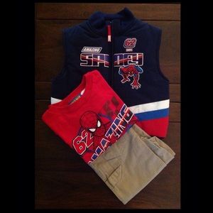 Boys 3 Piece Spider-man Set